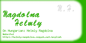 magdolna helmly business card